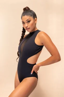 Lunalae Margot Bodysuit - Recycled Black