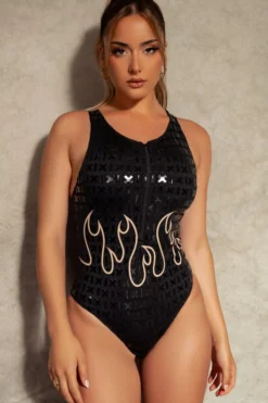 Back In Stock Creatures Of XIX Fya Gecko Grip Bodysuit - Black