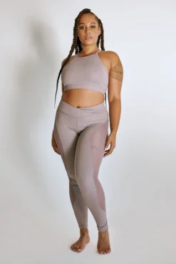 Creatures Of XIX Mesh Leggings - Lilac Snake