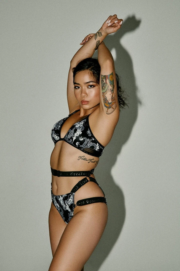 Creatures Of XIX Buckle Up Triangle Top - Dragon Tops