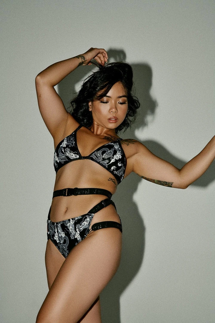 Creatures Of XIX Buckle Up Triangle Top - Dragon Tops