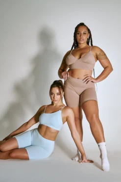 Creatures Of XIX LuxLounge One Shoulder Illusion Top - Baby Blue All Pole Wear