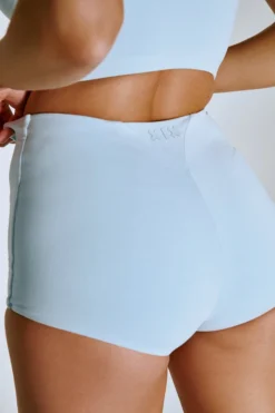 Creatures Of XIX LuxLounge Booty Shorts - Baby Blue All Pole Wear
