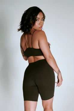 Creatures Of XIX LuxLounge One Shoulder Illusion Top - Black All Pole Wear