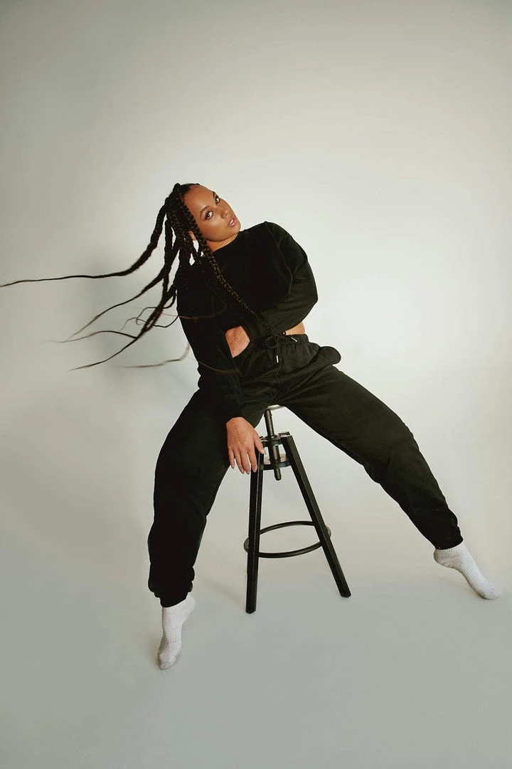 Plus Size Pole Wear Creatures Of XIX Oversized Jogger Bottoms - Black