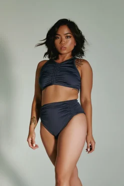 All Pole Wear Creatures Of XIX Eco-Classix Scrunch Top - Navy