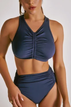 All Pole Wear Creatures Of XIX Eco-Classix Scrunch Top - Navy