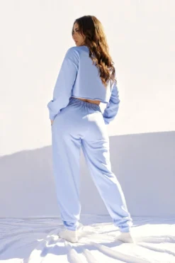 Creatures Of XIX Oversized Jogger Bottoms - Powder Blue Plus Size Pole Wear