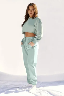 Plus Size Pole Wear Creatures Of XIX Oversized Jogger Bottoms - Sage