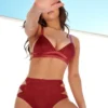 Creatures Of XIX Aphrodite Triangle Top - Maroon Suede All Pole Wear