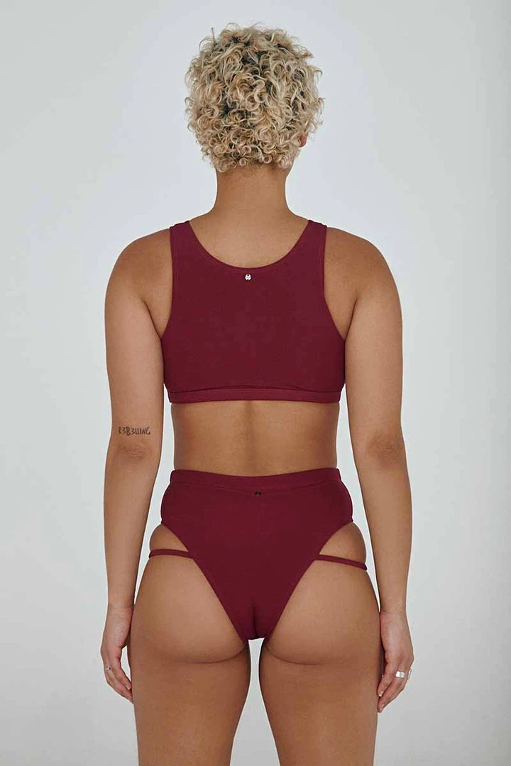 Creatures Of XIX LA Bottoms - Ribbed Plum