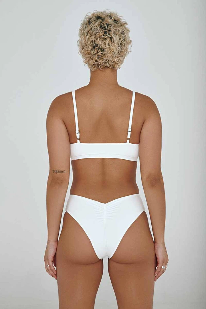 Creatures Of XIX The Hills Top - Ribbed White All Pole Wear