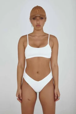 Creatures Of XIX The Hills Bottoms - Ribbed White All Pole Wear