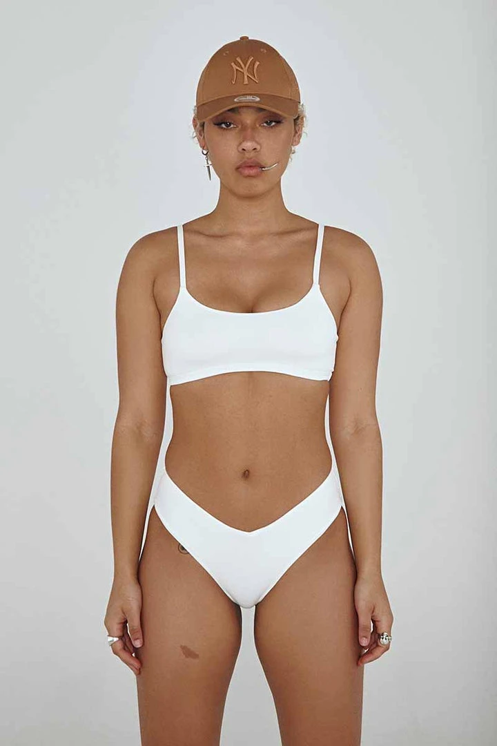 Creatures Of XIX The Hills Top - Ribbed White All Pole Wear