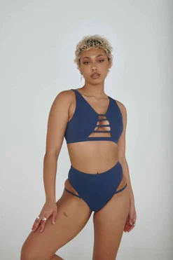 Creatures Of XIX The Valley Top - Ribbed Navy