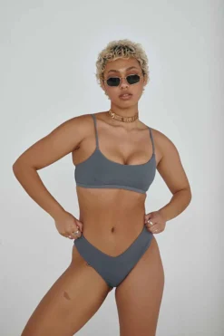 Creatures Of XIX The Hills Top - Ribbed Dark Grey All Pole Wear