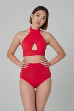 All Pole Wear Shark Polewear High Waist Shorts - Red