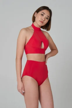 All Pole Wear Shark Polewear High Waist Shorts - Red