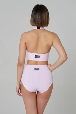 Shark Polewear High Waist Shorts - Baby Pink All Pole Wear