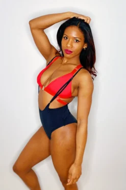 All Pole Wear Hamade Activewear High Waisted Sling Bottoms - Black