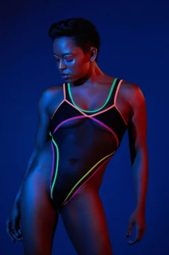 Rolling Vertigo Bodysuit - Neon All Pole Wear