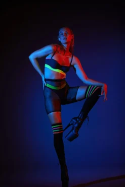 All Pole Wear Rolling Bumper Shorts - Mesh Black