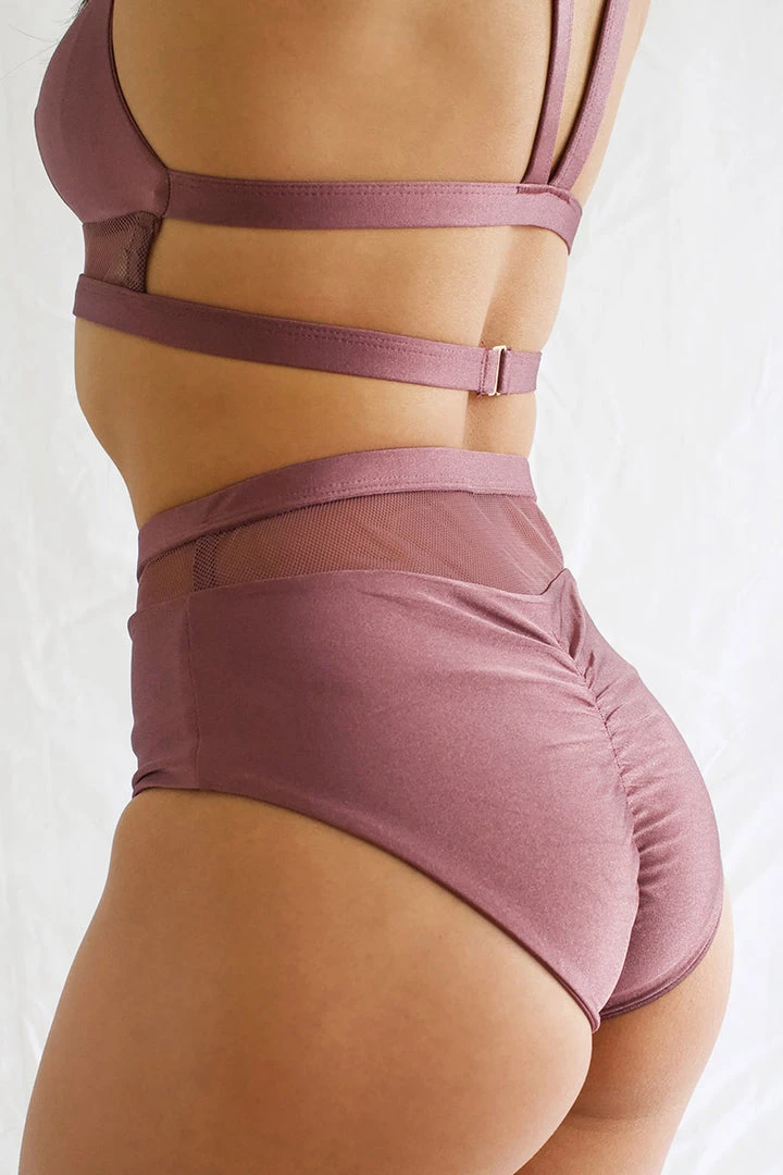 Tatiana Activewear Lucia Shorts - Mauve All Pole Wear