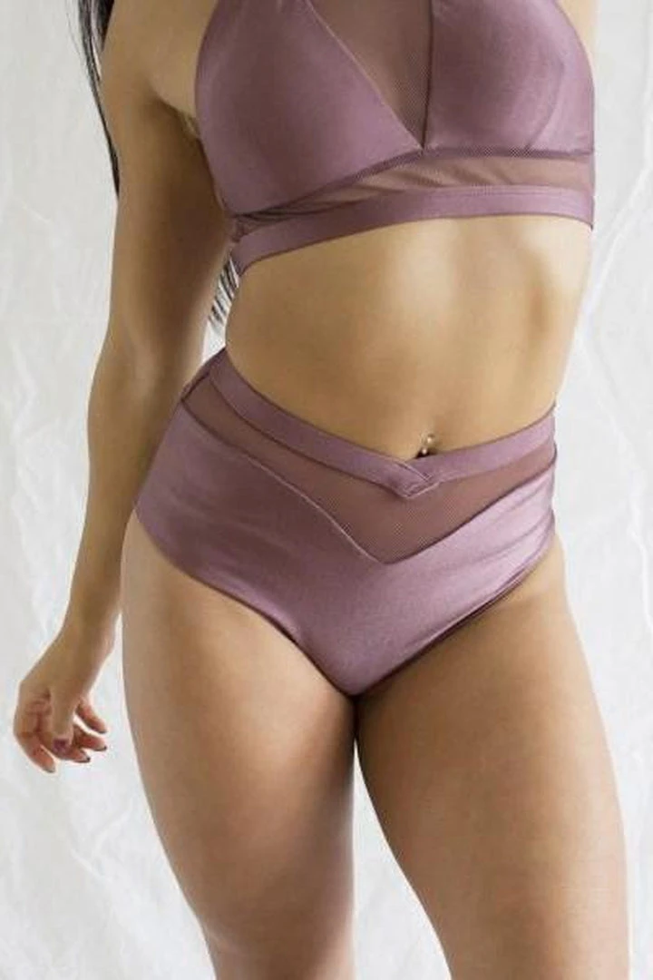 Tatiana Activewear Lucia Shorts - Mauve All Pole Wear