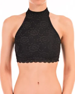 All Pole Wear Dragonfly Lisette Top - Lace Black