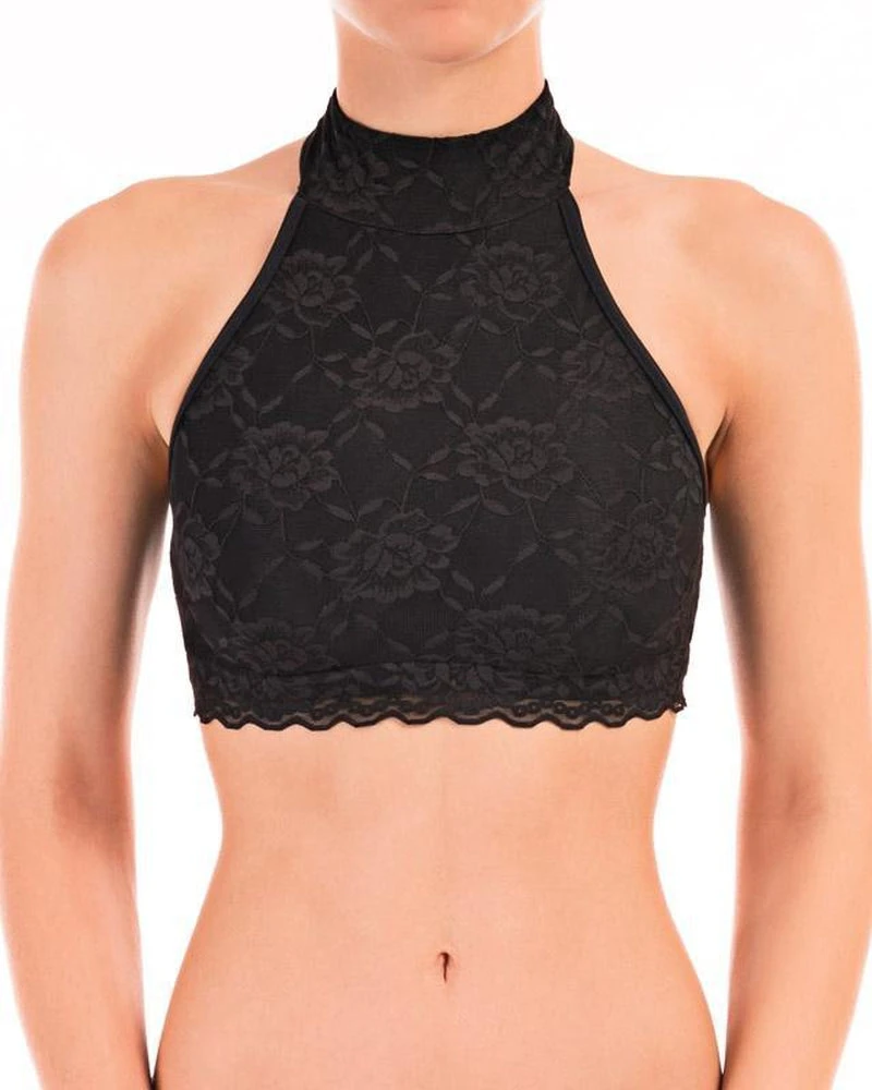 All Pole Wear Dragonfly Lisette Top - Lace Black