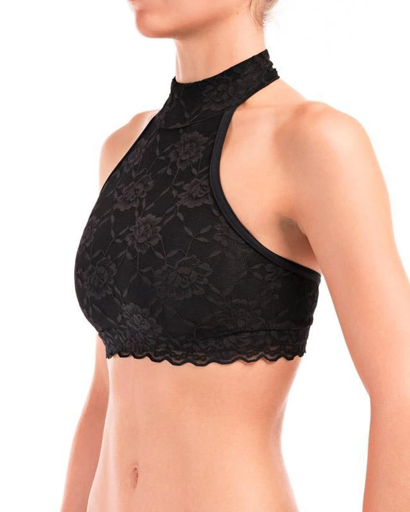 All Pole Wear Dragonfly Lisette Top - Lace Black