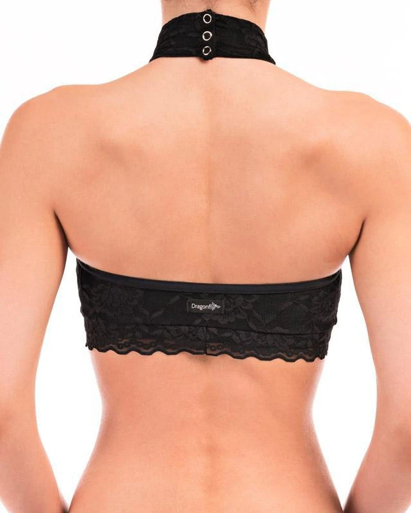 All Pole Wear Dragonfly Lisette Top - Lace Black