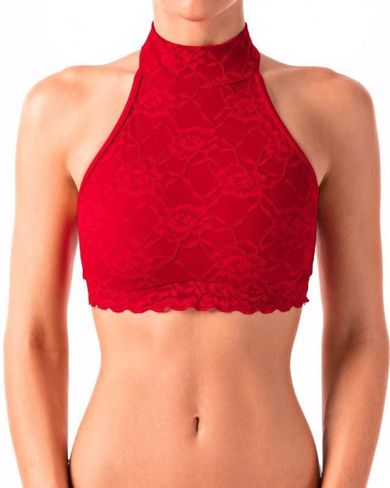 Dragonfly Lisette Top - Lace Red