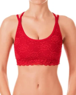 All Pole Wear Dragonfly Nicole Top - Lace Red
