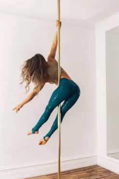 Creatures Of XIX Gecko Grip Leggings - Teal Back In Stock