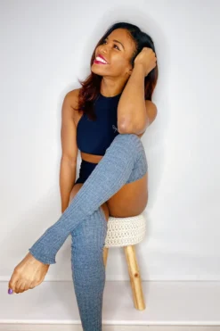 Pole Junkie Thigh High Legwarmers - Grey Accessories