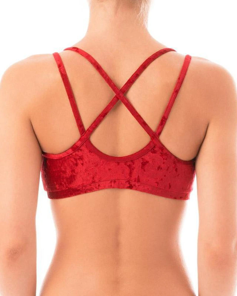 All Pole Wear Dragonfly Nicole Top - Velvet Red