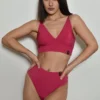 All Pole Wear Pole Addict Lena Top - Deep Pink