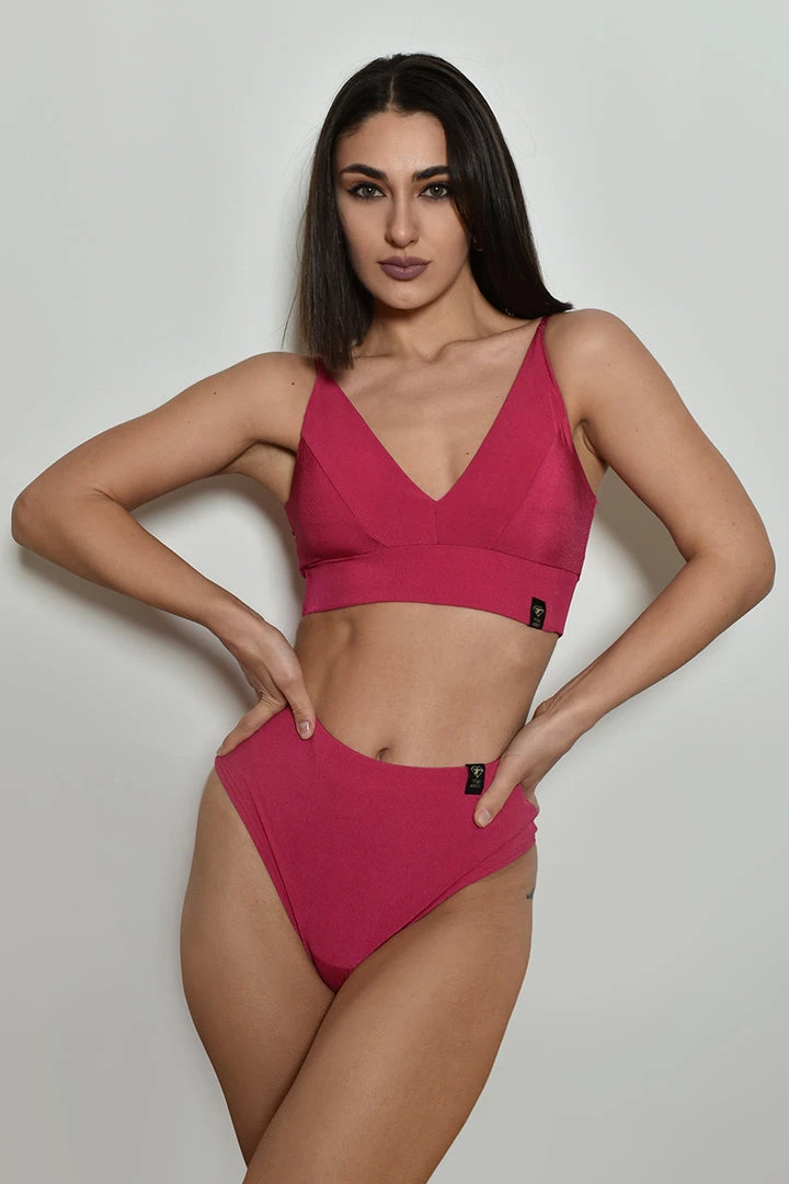 All Pole Wear Pole Addict Lena Top - Deep Pink
