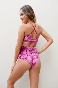 Lunalae Delphine Top - Rose Velvet Tops