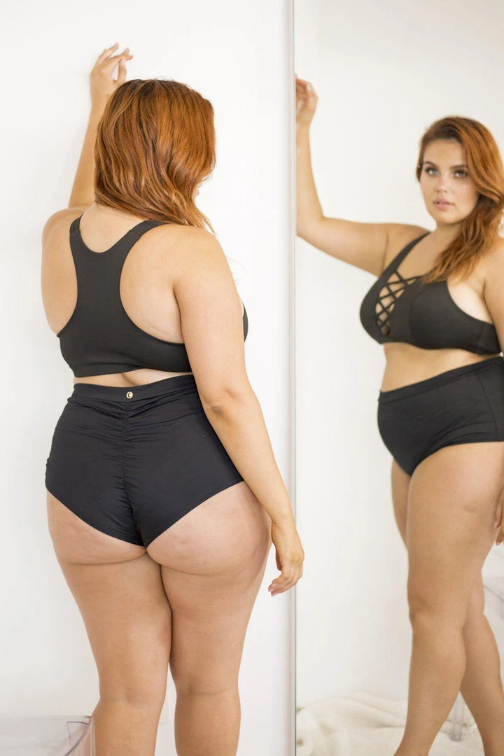 Most Loved Lunalae High Waist Shorts - Black