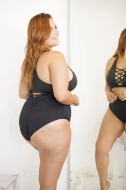 Lunalae High Leg Bottoms - Black All Pole Wear