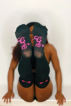 Accessories Sorte Bewbz Over The Knee Socks