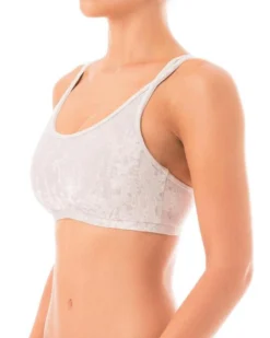 All Pole Wear Dragonfly Nicole Top - Velvet Silver