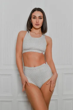 All Pole Wear Pole Addict Openback Top - White Snake