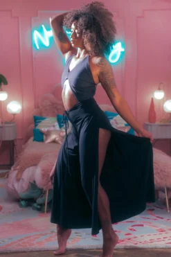 Sustainable Pole Wear Sway Namasway Pants - Black