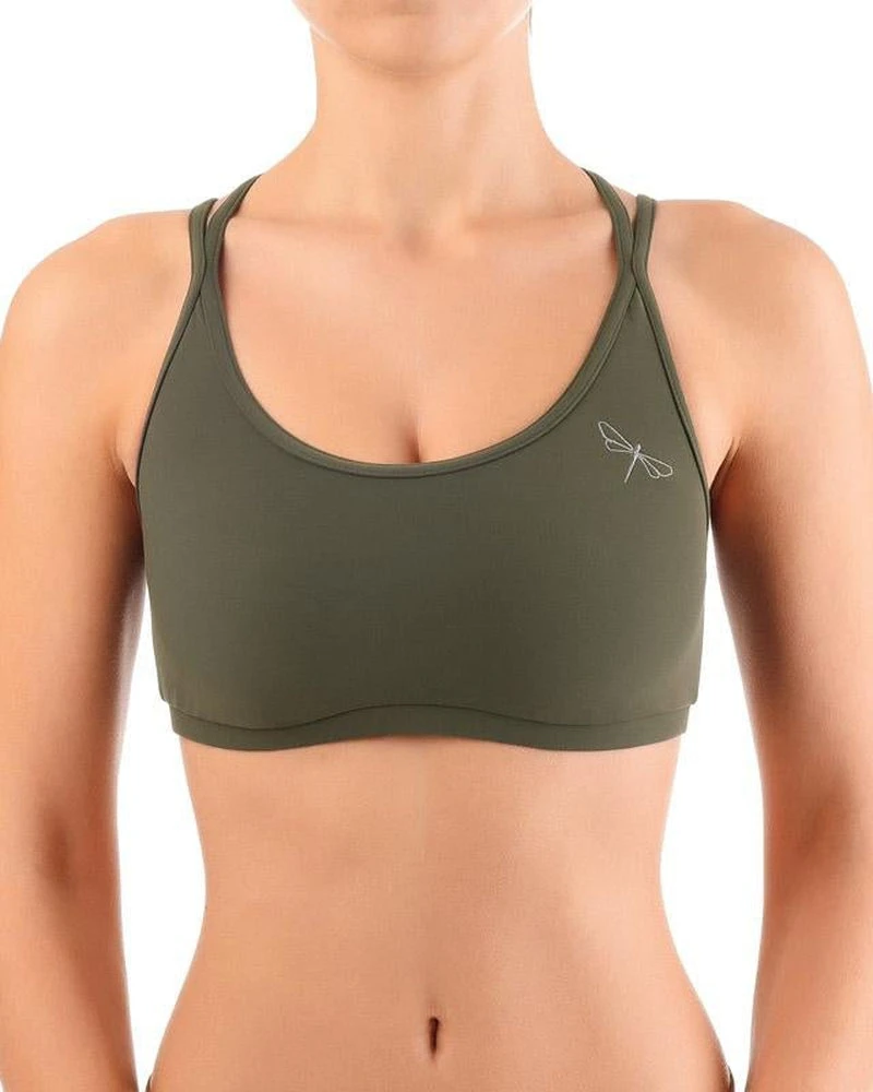 Dragonfly Nicole Top - Khaki All Pole Wear