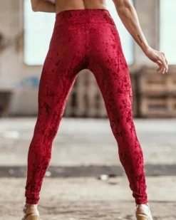 Dragonfly Adrianna Leggings - Velvet Red