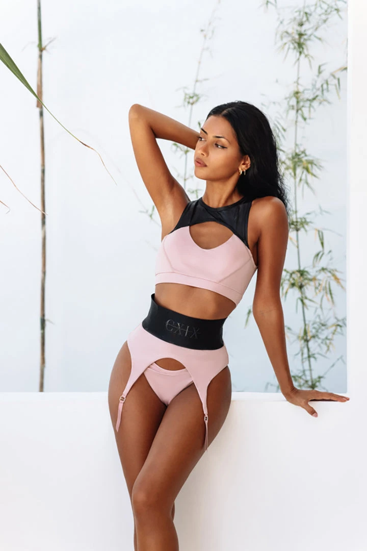 Creatures Of XIX Snatched Garter Bottoms - Pink Back In Stock