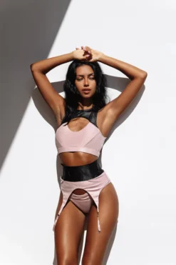 Creatures Of XIX Snatched Garter Bottoms - Pink Back In Stock